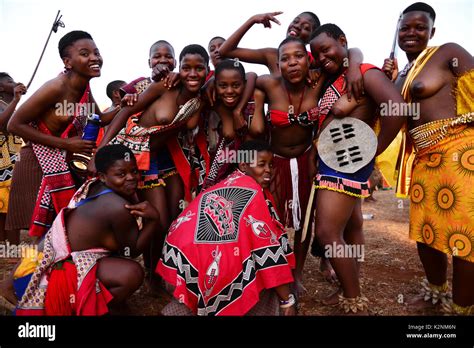 Swaziland Umhlanga Reed Dance Stock Photo - Alamy