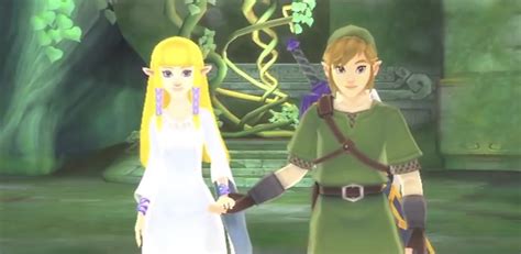 Skyward Sword Zelda And Link Kiss