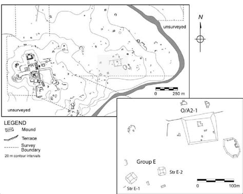 Map Showing Xunantunich Site Core and Group E. | Download Scientific ...