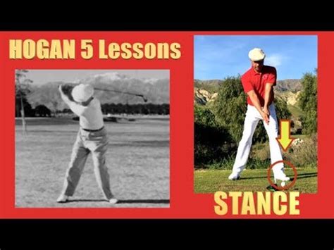 BEN HOGAN 5 LESSONS #2 The Stance - FOGOLF - FOLLOW GOLF