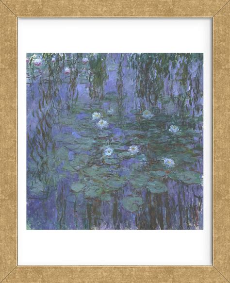 Blue Water Lilies, 1916-1919 (Framed) | McGaw Graphics