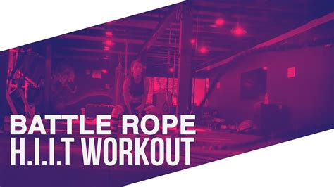 Battle Rope HIIT Workout | Hauterfly Fitness - YouTube