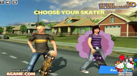 PLAY WITH US GAME ONLINE STUNT SKATE BOARD 3D - YouTube