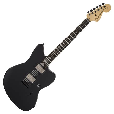 DISC Fender Jim Root Jazzmaster Electric Guitar, Flat Black at Gear4music