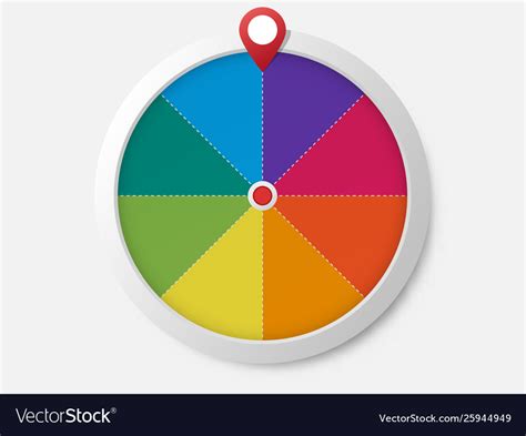 Wheel fortune template Royalty Free Vector Image