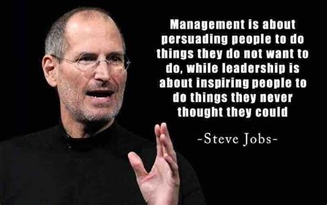 Comparing Management To Leadership- Steve Jobs