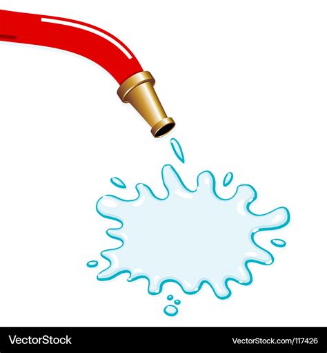 Fire hose Royalty Free Vector Image - VectorStock