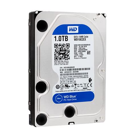 Western Digital WD Blue 1TB hdd sata 3.5 inch internal hard disk Desktop Internal HDD 7200 RPM ...