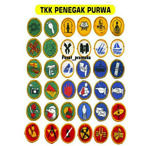 Jual Logo bordir badge tkk pramuka penegak purwa lengkap | Shopee Indonesia