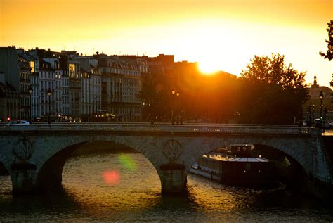 Seine River at sunset | Travel, Paris, Canal