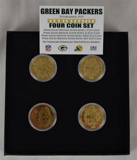 Lot Detail - Green Bay Packers Super Bowl Coin Collection