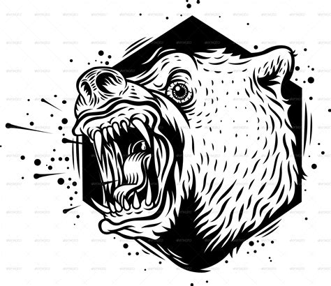 Angry Bear Vector at GetDrawings | Free download