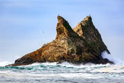 Farallon Islands Sea Stacks Off Coast of San Francisco in the Gulf of Farallon on a Sunny, Day ...