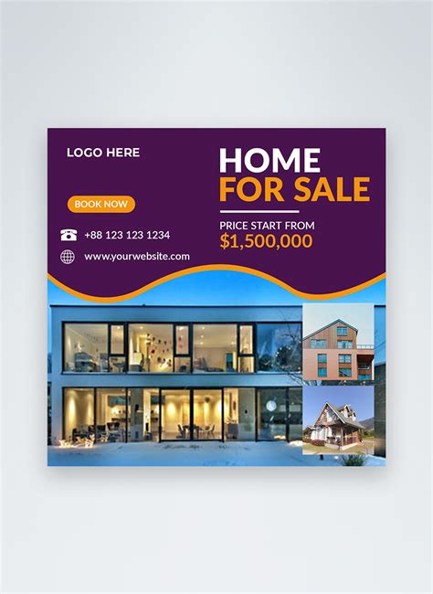 Real estate social media ads banner template image_picture free ...