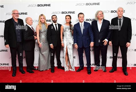 The Cast and Crew of Jason Bourne attending the European premiere of Jason Bourne held at Odeon ...