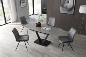 109 Grey Table with 79 Chairs, Kitchen Tables and Chairs Sets, Dining ...