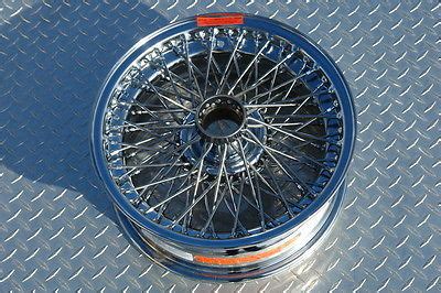 Aston Martin Chrome Wire Wheel DB4 DB5 DB6 Dayton Stainless Tubeless ...