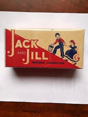 RARE PROTOTYPE CRACKER JACK CO POPCORN CONFECTION JACK AND JILL BOX ...