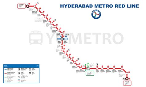 Hyderabad Metro Map 2024, Stations & Metro Lines Maps - YoMetro