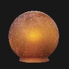 3 1/4 fitter, Amber Crackle Glass Art Deco Ball Globe or Lamp Shade 08963 | B&P Lamp Supply