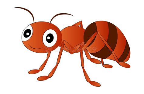 Cartoon Red Ant Clip Art stock vector. Illustration of science - 84710649