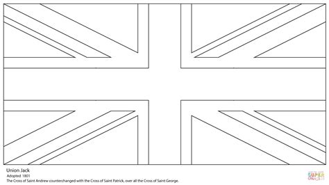 Union Jack coloring page | Free Printable Coloring Pages