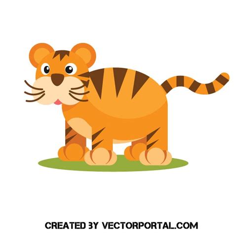 Caricatura de de tigre Royalty Free Stock SVG Vector