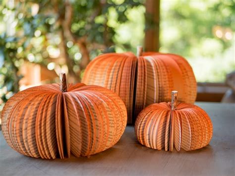 Book Pumpkins-fall Decor-thanksgiving Table Decor-halloween - Etsy