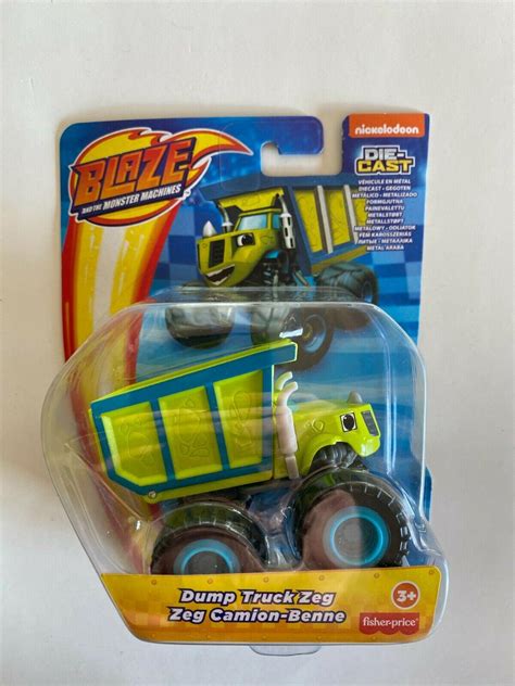 Blaze And The Monster Machines Dump Truck Zeg Die Cast Toy Vehicle Dinosaur | #3895629402