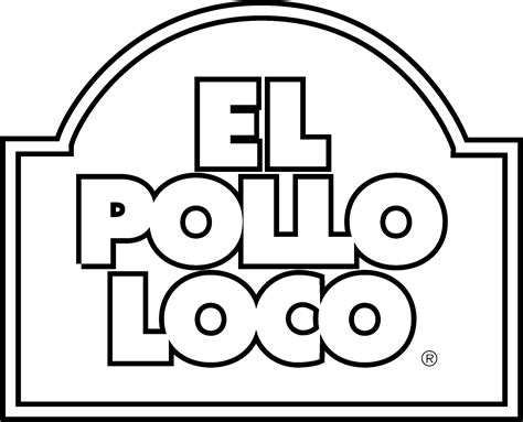 El Pollo Loco Logo Black And White - Din 8 Clipart - Large Size Png Image - PikPng