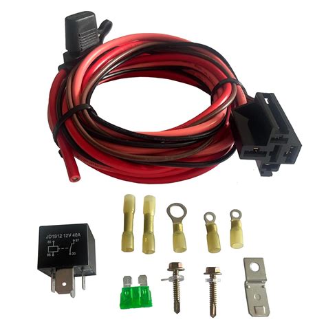 Amazon.com: Electric Fuel Pump Relay Kit Fuel Pump Wiring Harness Kit ...