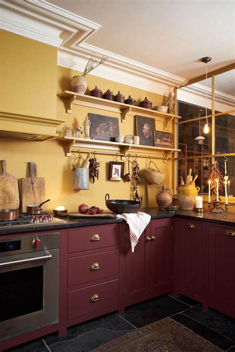 A Deep Red & Yellow deVOL Kitchen - The Nordroom