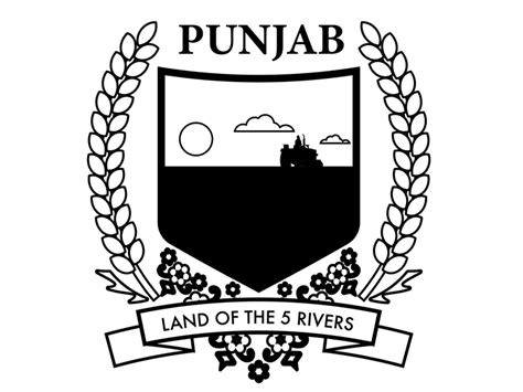 Black and white Punjab Crest by Sim on Dribbble