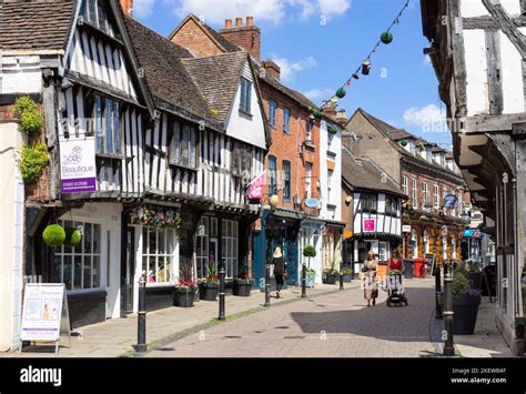 Worcester Friar street shops and businesses on the old Half timbered ...