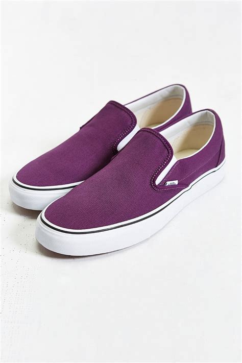 Vans Classic Color Slip-on Sneaker in Plum (Purple) for Men - Lyst