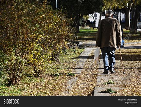 Old Man Cane On Walk/ Image & Photo (Free Trial) | Bigstock