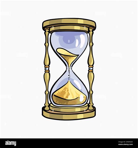 Sand Clock Vector Illustration Cartoon Stock Vector Image & Art - Alamy