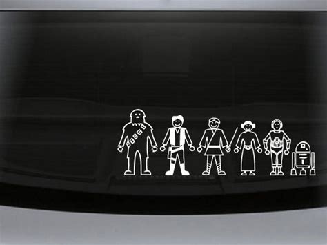 Star Wars Family Car Decals