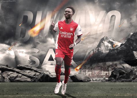 Bukayo Saka ~ Wallpaper by MuazDesign on DeviantArt