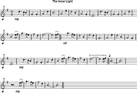 Star Trek Inner Light | Tin whistle sheet music | Pinterest | Music, Sheet music and The o'jays