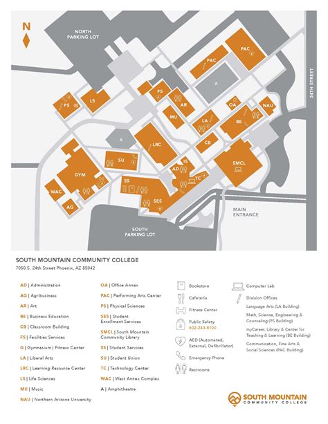 Maps, Directions & Parking - ABOUT THE LIBRARY - LibGuides at South Mountain Community College