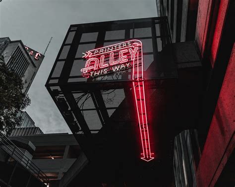 Printers Alley Custom Neon Sign — Radtron Studio