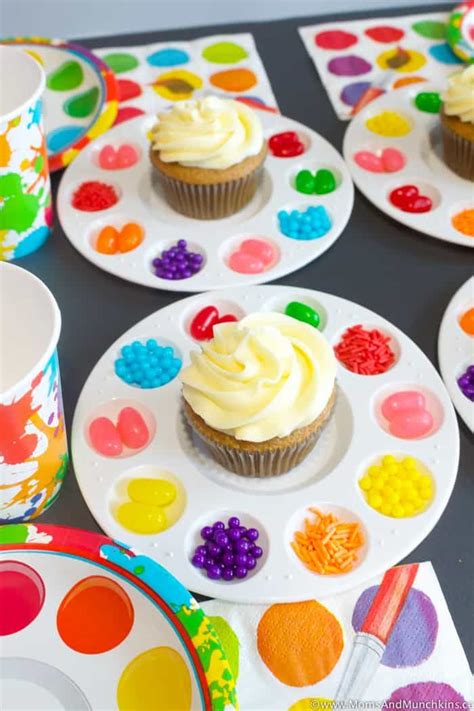 Art Birthday Party Ideas for Kids - Moms & Munchkins Painting Birthday ...