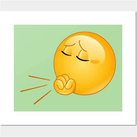 Coughing Emoji - Emoji - Posters and Art Prints | TeePublic