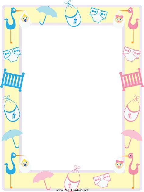 baby shower clipart borders 10 free Cliparts | Download images on ...