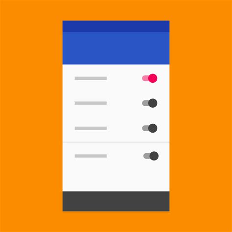 Settings - Patterns - Material design guidelines