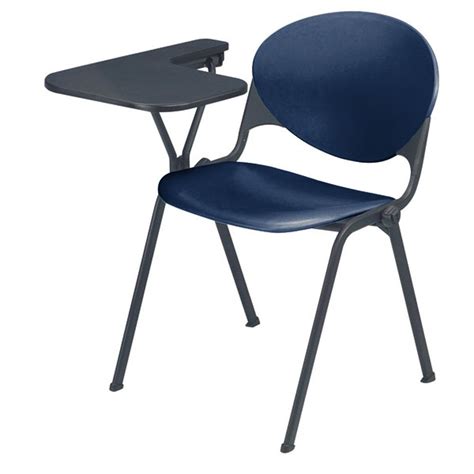 Heavy Duty Plastic Stacking Chair with Tablet Arm - Specify Right or Left | School chairs, Chair ...