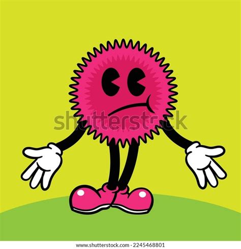 Funny Cartoon Character Hands Feet Sticker Stock Vector (Royalty Free ...