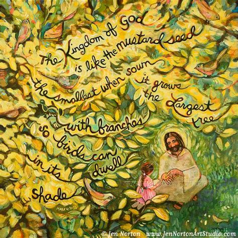 Mustard Seed Painted Parable, Kingdom of God, Become Like Children ...