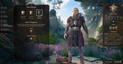 Baldur's Gate 3 Paladin Oath Of Vengeance Build And Subclass Guide
